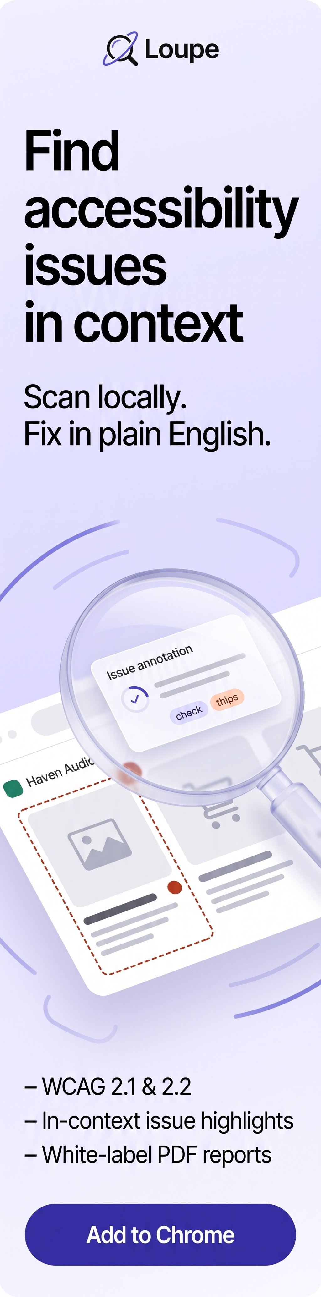 Loupe ad